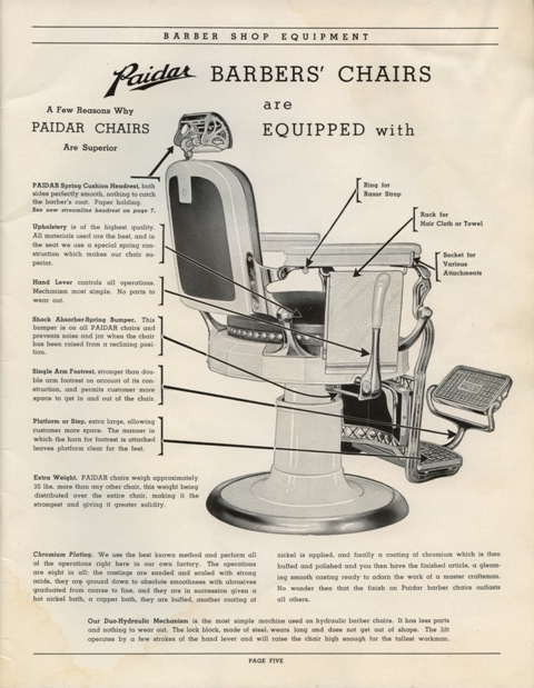 Paidar Barber Shop Equipment Catalog No 49 On Cd Barber Chairs